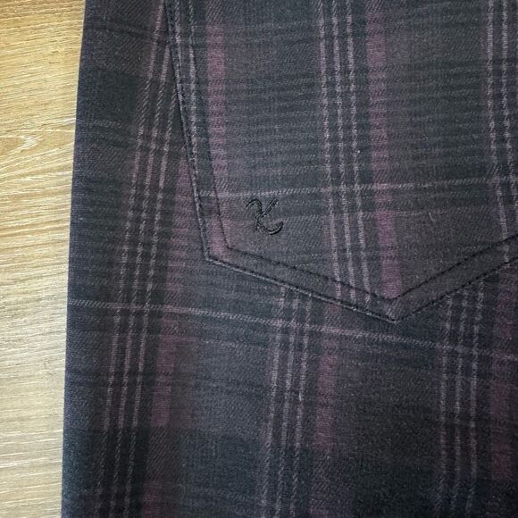 Kut from the Kloth Plaid Ankle Pants - Black and Gray - Picture 5 of 8